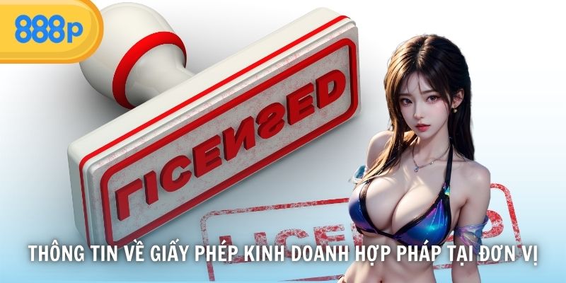 Thông tin về giấy phép kinh doanh hợp pháp tại đơn vị